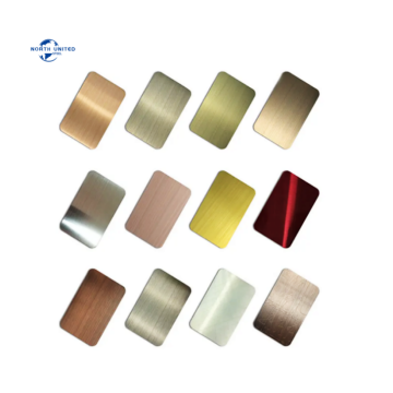 Custom Gold Rose Red Hairline Stainless Steel Sheets - 300 Series, ASTM, 7-Day Delivery