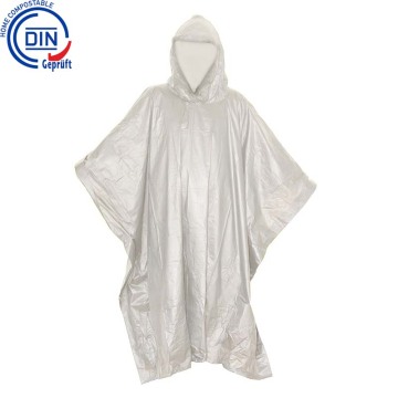 Eco amigable Bio Degradable PLA Rain Poncho