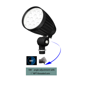 ETL Listed Adjustable Power 12W-60W IP65 Bullet Flood Light