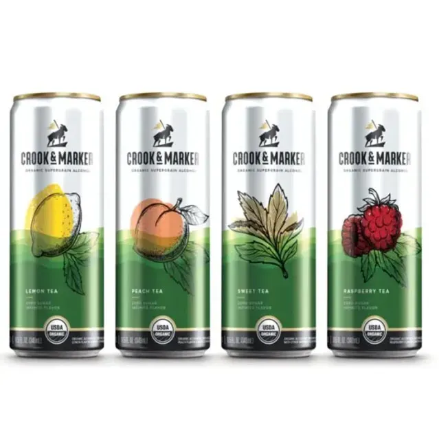 Ready-to-Drink Iced Lemon Tea and Milk Tea in Cans
