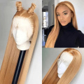 #27 Honey Blonde Human Hair Wigs in pizzo in pizzo