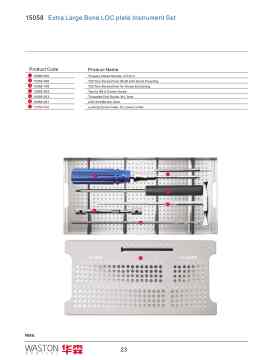 Extra Large Bone Loc Plate Instrument Set