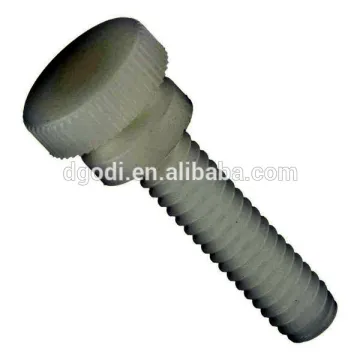 China hardware factory special custom flat head shoulder plastic teflon screw