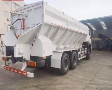 crawler dump semi trailer with automatic conveyor belt