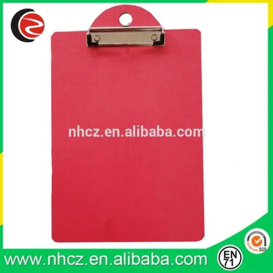 Pink A4 Clipboard with Clip
