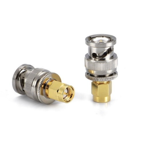 Adaptador recto SMA macho a BNC macho