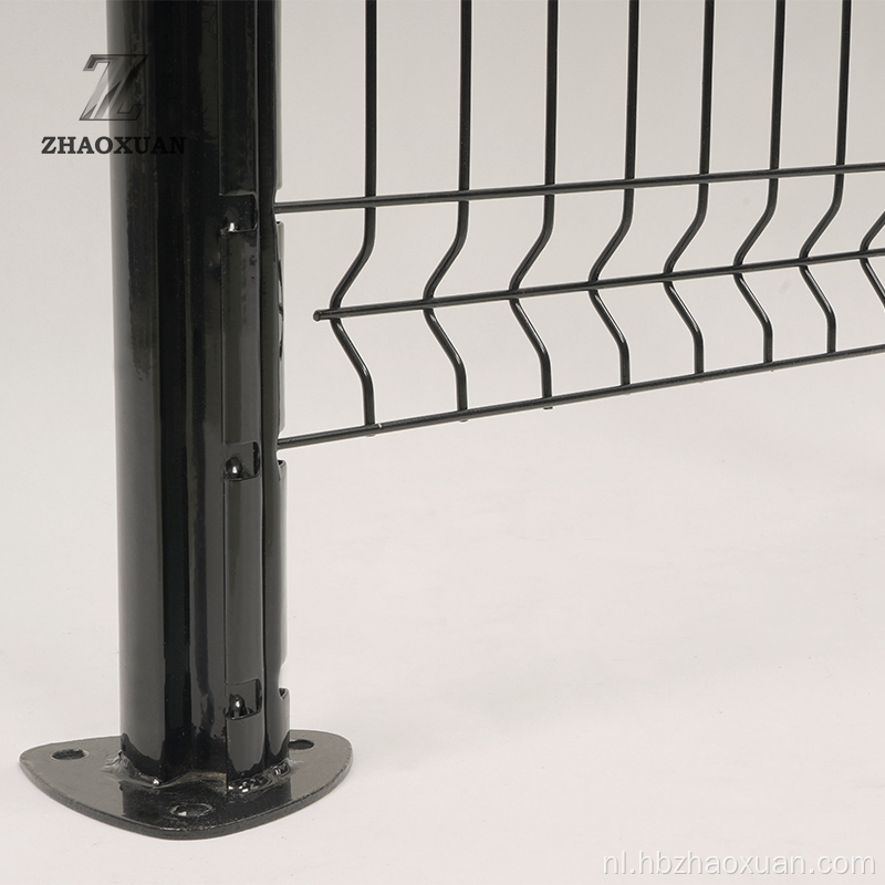 Buiten PVC gecoate 3D -draadmesh hek gelast