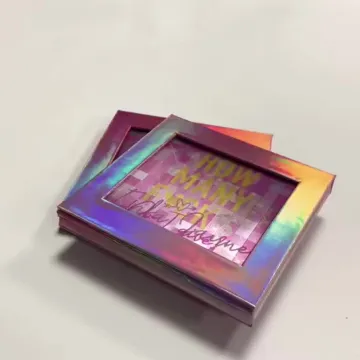 3D eco cosmetic packaging color makeup palette