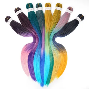 Ombre Easy Braids Professional Yaki Synthetic Jumbo Hair Tz Braids Pre-stretched Easy Long Braiding Hair