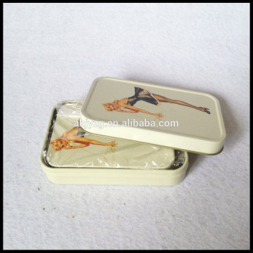 hot sale rectangular small metal tin box set