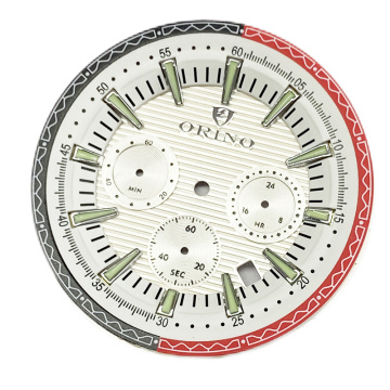 Dail Watch Chronograph Custom dengan Cincin Bab