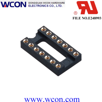 2.54mm H=3.0 7.62 14p IC Female Base Row Spacing Hole