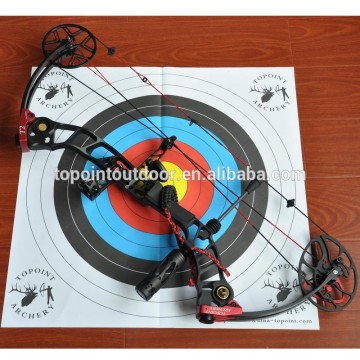 Topoint Archery Compound Bow T2,BLACK-RED color,High-end