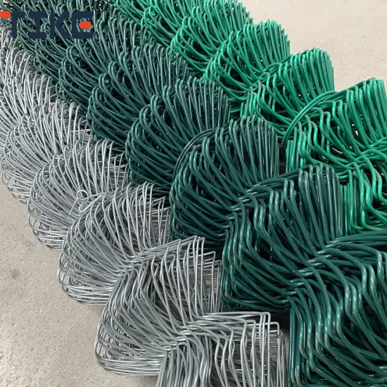 50 x 50 mm Diamond Mesh Garden Fence Gate and 100 ft Chain Link PVC Wire Mesh Fence