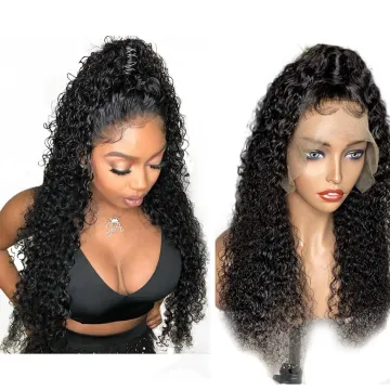 Brazilian Water Loose Body Wave Pre Plucked 13*4 360 Lace Frontal Wigs For Women Cuticle Aligned Curly Human Hair Lace Front Wig