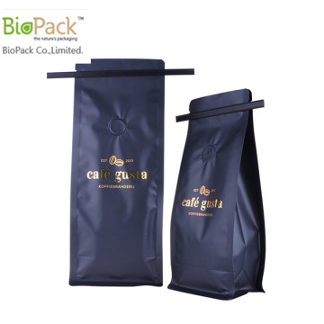 DIN sertifikalı 12 oz biyolojik olarak parçalanabilir kahve torbası