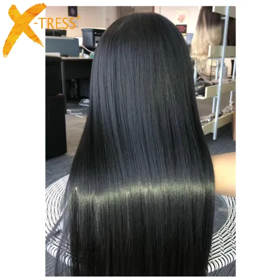 X-TRESS 10A Grade 100% Peruvian Human Hair Bundles Wholesale Price Straight Natural Colored Long Hair Bundle Weave Hair Vendors