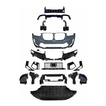 2018-2021 BMW X4 G02 to X4M 2022 Body Kit: Front Bumper, Rear Lip, Exhaust, Spoiler Modification
