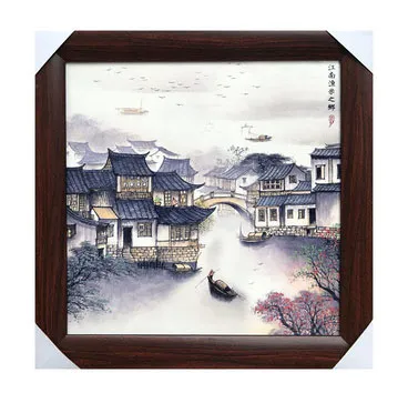 Customized Chinese Hand-Painted Porcelain Wall Paintings for Bedroom - Jingdezhen Ceramic Wholesale