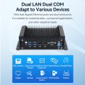 Komputer perindustrian tanpa penggemar dengan dual dual com