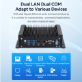 Computador industrial sem fãs com Dual Lan Dual Com