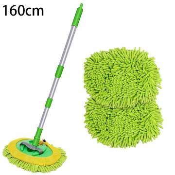 SEQ 62" Scratch-Free Car Wash Brush Kit with Flexible Handle and Microfiber Accessories