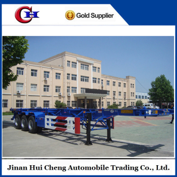 Factory Price CIMC 3 Axles 40ft Skeleton Container Trailer