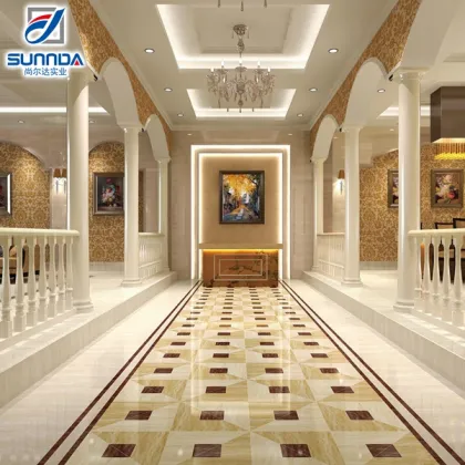 hall decoration suitable porcelain floor tiles with pear jade design in China