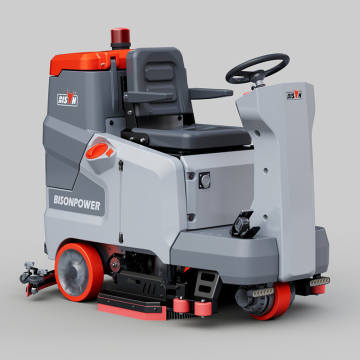 Bison Electric Ride-On Floor Scrubber και Sweeper Street
