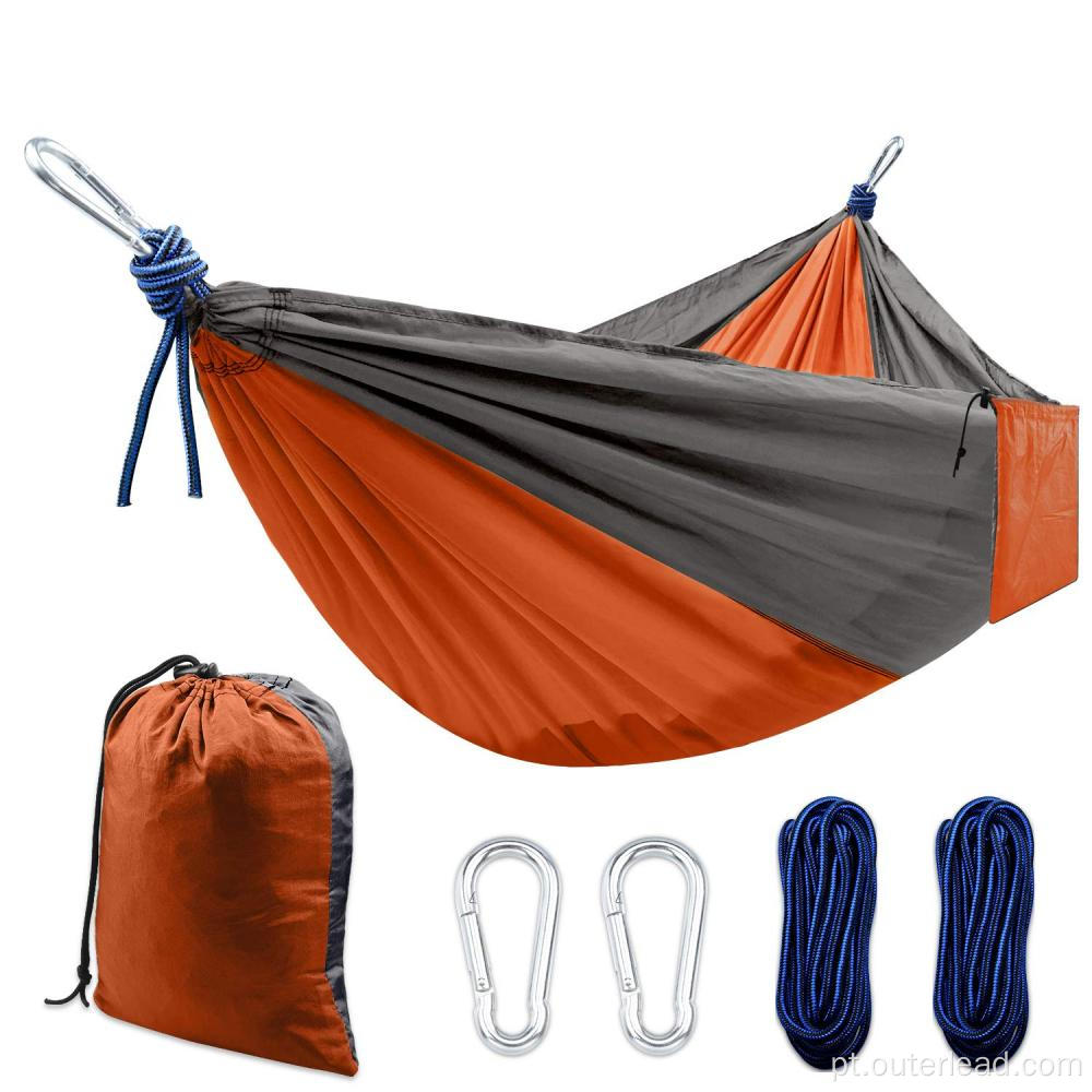 Hammock portátil de acampamento com cinta e carabineiro