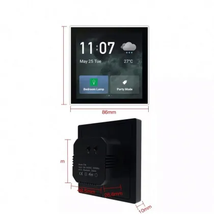 4" Touch Screen Smart Home Central Control Panel - WiFi & Zigbee Gateway | Tuya-Compatible