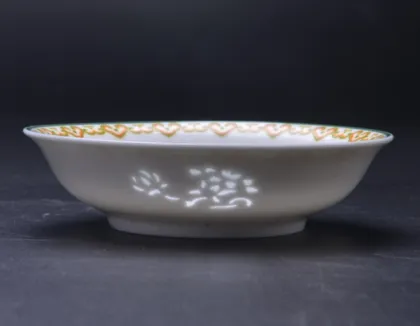 ceramic color tableware deeper plate  8 in