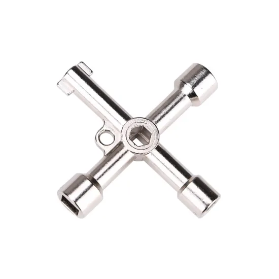 Universal 4-in-1 Wrench: Combining Carbon Steel, Triangle, Key Valve, and Alloy Triangle Square Cross Functions