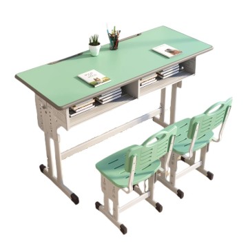 Adjustable Study Table and Chair Set for Classroom: Perfect Double Desk Chair Configuration for Students
