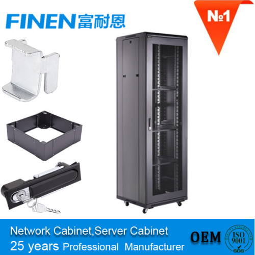 Indoor 19 Inch 37u Network Cabinets Server Racks Wirh Vented Doors