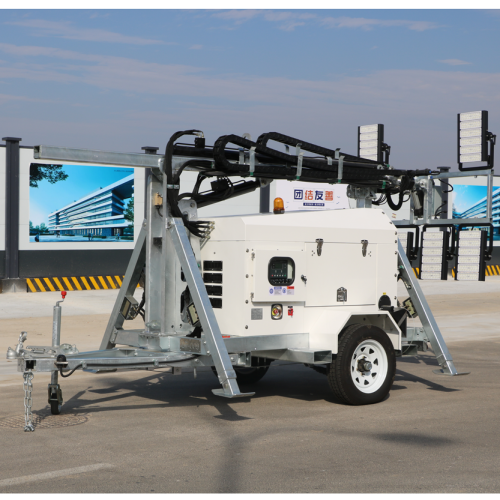 China Telescopic 10M Diesel Generator Mobile Light Tower price Supplier