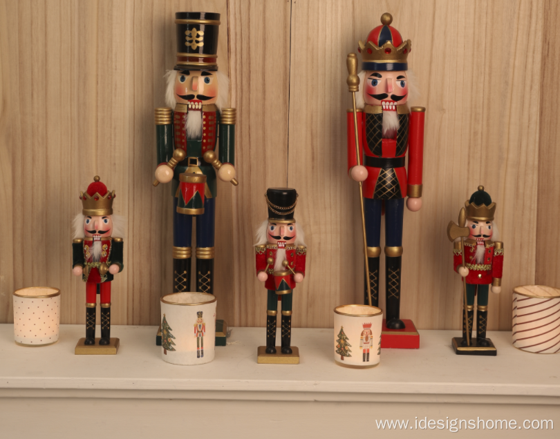 Various models directly Christmas wooden nutcracker