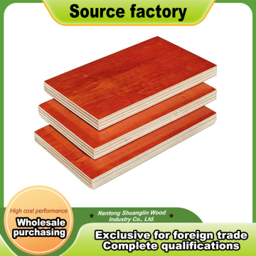 Bahan Binaan Papan Lapis Pembentuk Merah Premium