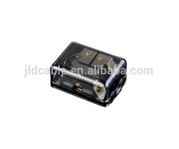 2016New Distribution Blocks 1x0 GA IN 2xGA Out Gold plated /Nickel plated for car audio subwoofer
