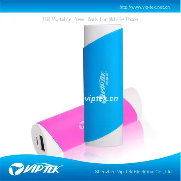 VIPTEK NEW FASHIONABLE OEM 2000mah/2200mah2600mAh portable power bank