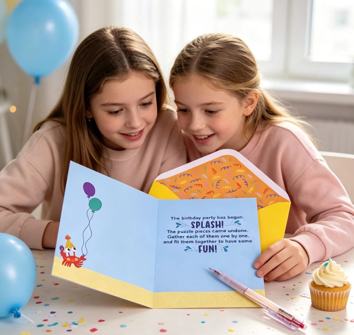 Interesting puzzles greeting card