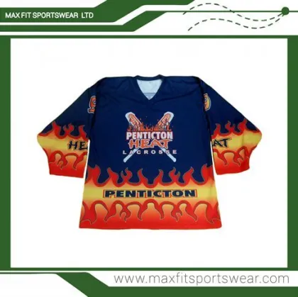 sublimation printed wholesale team box lax lacrosse jersey