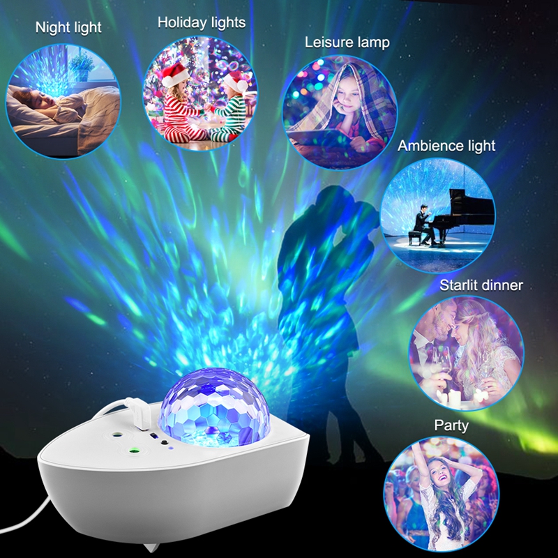 Colorful Starry Sky Lamp LED Boat Star Projector