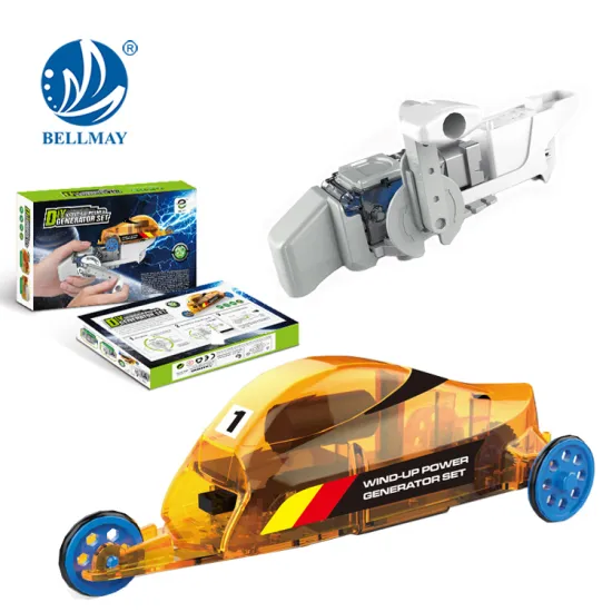 DIY Self Assemble Hand Power Wind-up Gengeration for STEM education