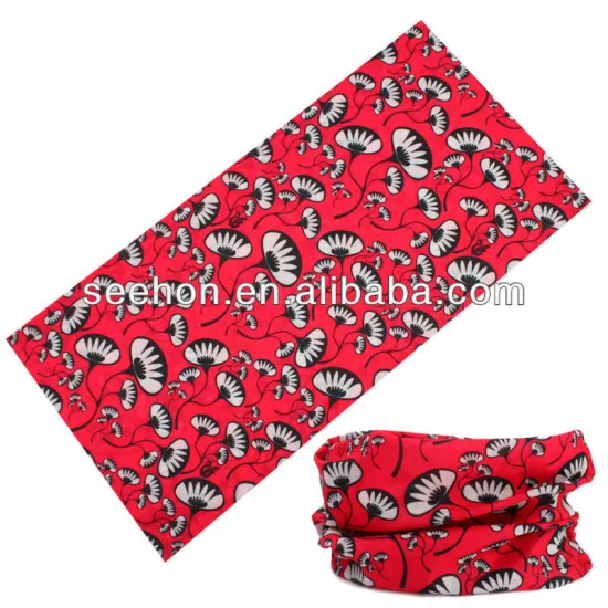 red ground printting headwear