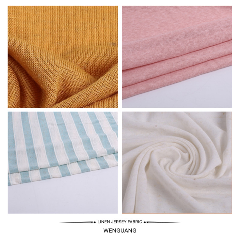 Softly Coarse Knitting Linen Jersey Fabric Wholesale.0