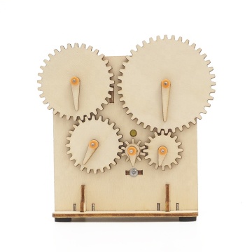 Wooden STEM DIY Assembly Drive Gear Box Educational Toy