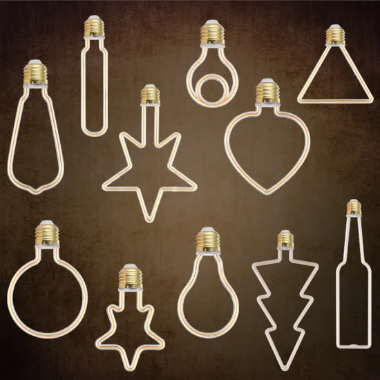 Vintage E27 Screw Bulb: Edison Style Soft Filament Lamp for Clothing Store Decor, Embracing Five-Pointed Star & Red Star Lighting