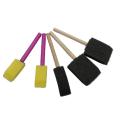 Foam Paint Wooden Handle Sponge Brush Art Tool