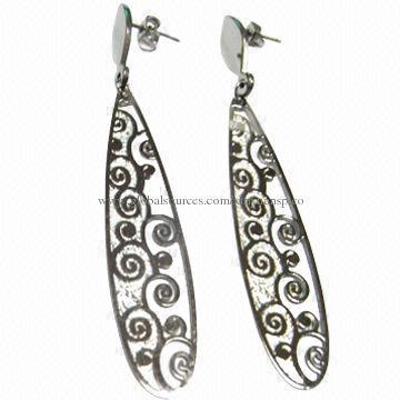Hollow Stainless Steel Earrings in Flower Shape